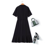 Eren Plus Size Black Shirt Dress