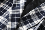 Petra Plus Size Checked Long Blazer