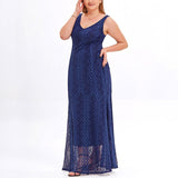 Plus Size Blue Evening Dress