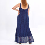 Plus Size Blue Evening Dress