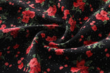 Danika Plus Size Black Red Floral Maxi Dress