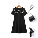 Plus Size Collar Babydoll Dress