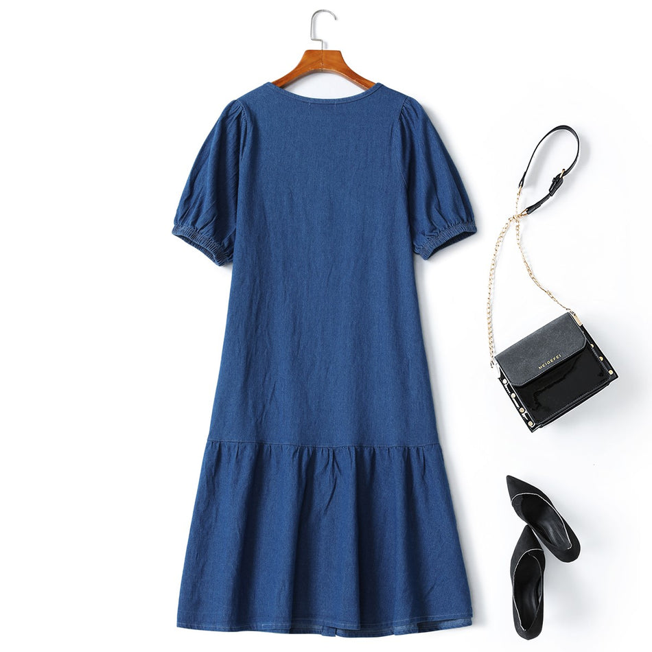 Gia Plus Size Denim Mermaid Dress Hello Curve Gia Plus Size Denim Mermaid Dress Hello Curve