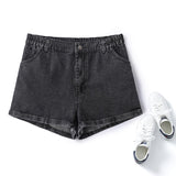 Plus Size Denim Shorts