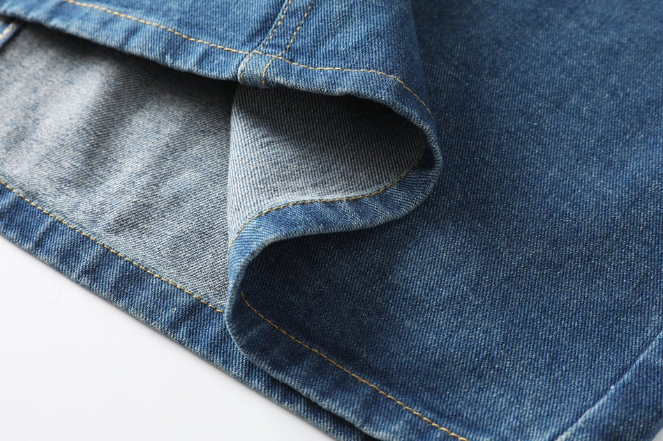 Elise Plus Size Denim Skirt