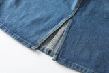 Elise Plus Size Denim Skirt