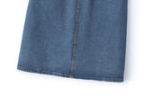 Elise Plus Size Denim Skirt