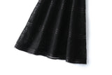 Petunia Plus Size Black Lace Formal Midi Dress