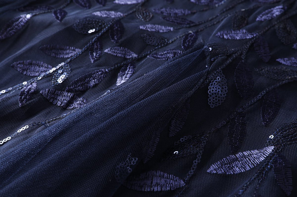 Winslet Plus Size Blue Evening Dress