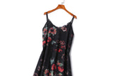 Plus Size Floral Chiffon Dress