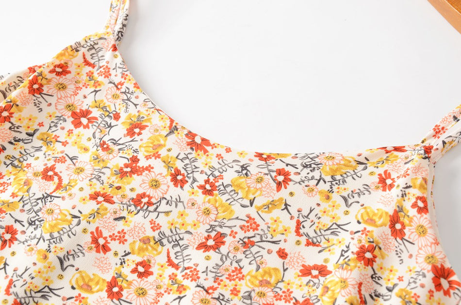 Plus Size Floral Dress and Cardigan Set