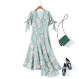 Zyla Plus Size Floral Tea Midi Dress