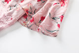 Dana Plus Size Pink Floral Halter Neck Midi Dress