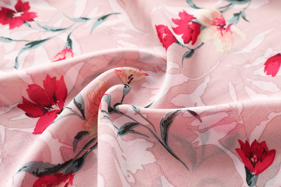 Dana Plus Size Pink Floral Halter Neck Midi Dress