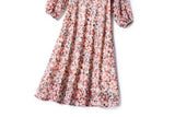 Plus Size Floral Long Sleeve Dress