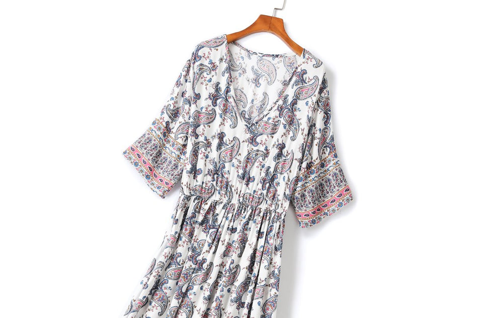 Danelle Plus Size White Floral Maxi Dress