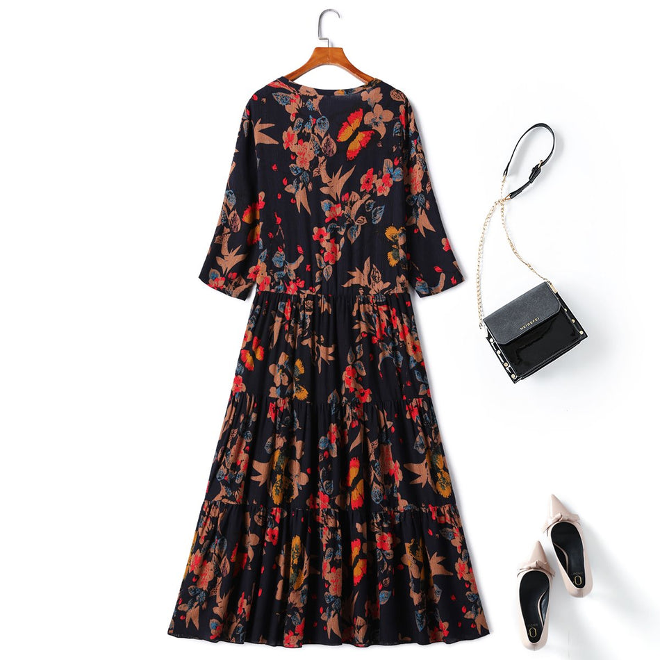 Aurelia Plus Size Floral Maxi Dress