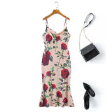 Plus Size Floral Slip Dress