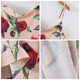 Plus Size Floral Slip Dress Details 2
