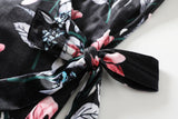 Gale Plus Size Wrap Floral Midi Dress