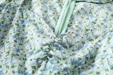 Debora Plus Size Green Floral Maxi Dress