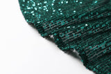 Plus Size Green Sequins Gown