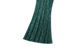 Plus Size Green Sequins Gown