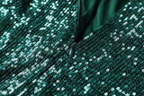 Plus Size Green Sequins Gown