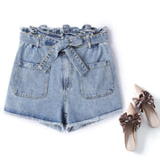 plus size highwaist denim shorts