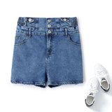 Plus Size Highwaist Denim Shorts