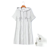 plus size hoodie t shirt dress