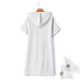 Mabel Plus Size Hoodie Utility T Shirt Dress