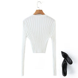 Plus Size Knit Ribbed Cardigan