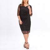 Plus Size Lace Cocktail Dress