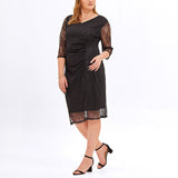 Plus Size Lace Cocktail Dress