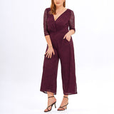 Plus Size Lace Jumpsuit