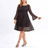 Plus Size Lace Swing Dress