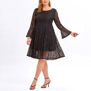 Plus Size Lace Swing Dress