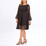 Plus Size Lace Swing Dress