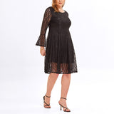 Plus Size Lace Swing Dress