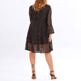 Plus Size Lace Swing Dress