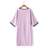 Eulalie Plus Size Lingerie Pyjamas Slip Dress with Kimono Cover Jacket Set