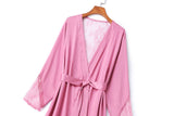 Gwyneth Plus Size Lingerie Slip Dress with Matching Kimono Jacket