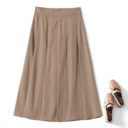 Plus Size Pleat Midi Skirt