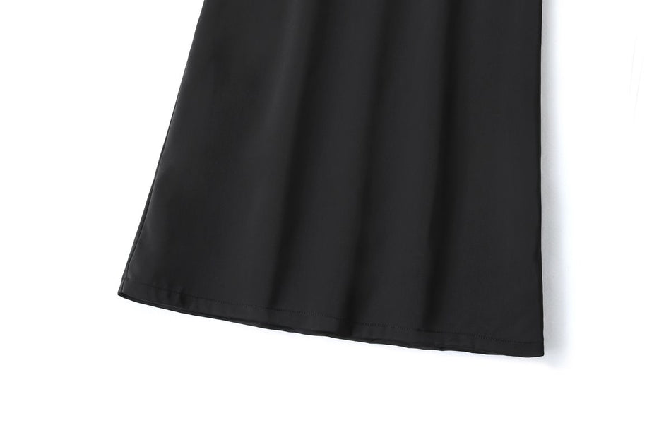 Waylen Plus Size Black Midi Skirt