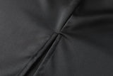 Waylen Plus Size Black Midi Skirt