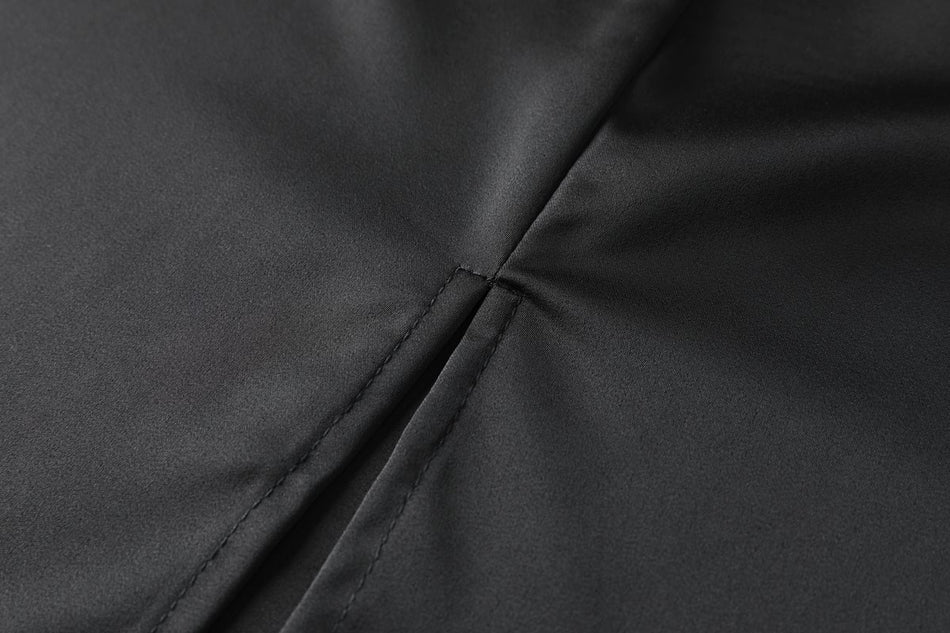 Waylen Plus Size Black Midi Skirt