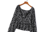 Plus Size Off Shoulder Long Sleeve Top