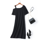 Plus Size Off Shoulder T Shirt Dress