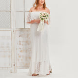 Plus Size Off Shoulder Wedding Dress